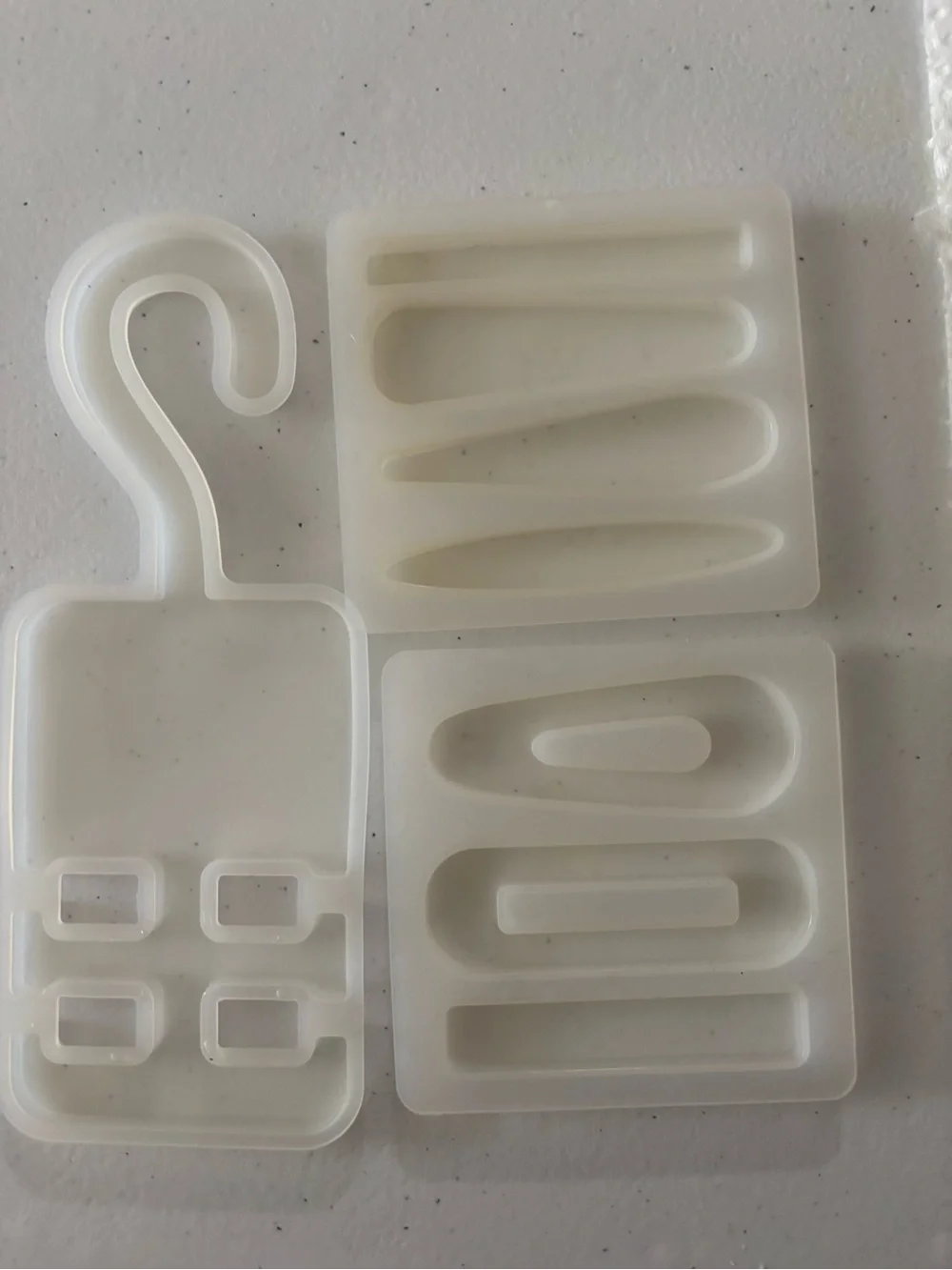 Silicone Jewelry Mold Set in Opaque White